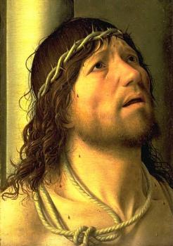 Antonello Da Messina : Christ at the Column (detail)